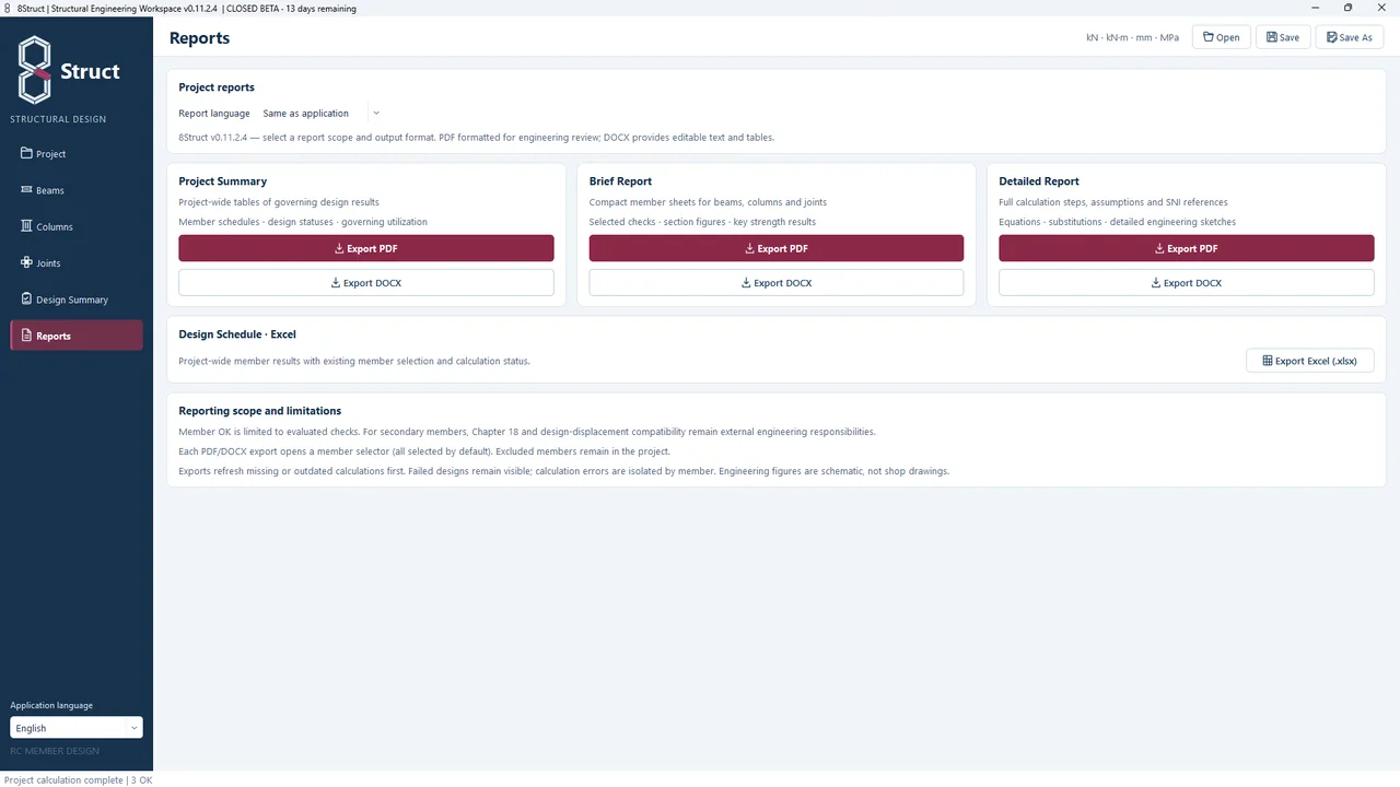 Reports Workspace